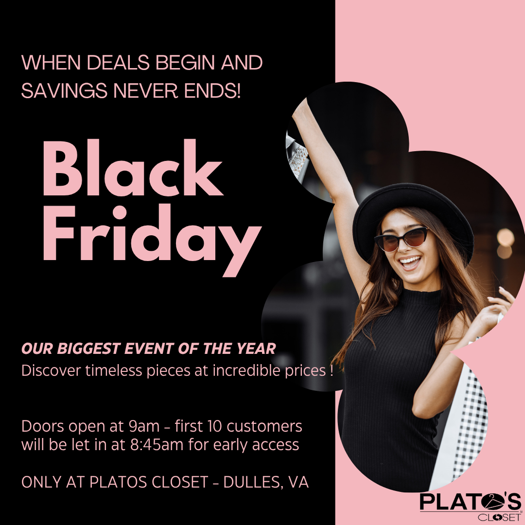 BLACK FRIDAY FLYER GIRL WITH SHOPPING BAG